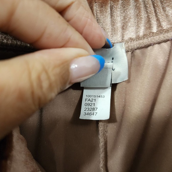 Jenni Velvet Lounge Jogger Pants in Mauve Women's Size XXL Elastic Waist Stretch - Picture 14 of 14